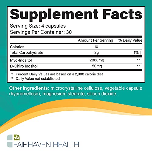 Fairhaven Health Myo-Inositol and D-Chiro Inositol Supplement | 40:1 Ratio | Female Fairhaven Health uk supplements