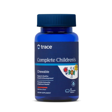 Trace Minerals Complete Children's Chewable - Gluten-Free Multivitamin for Kids - Chewable Multivitamin Supplement to Support Health & Development - 60 Chewable Wafers (30 Servings) Trace Minerals uk supplements