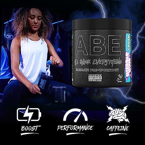 ABE All Black Everything Pre Workout Energy, Increase Physical Performance with Citrulline Applied Nutrition uk supplements