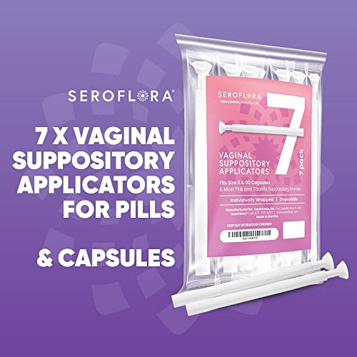 SEROVERA Seroflora Boric Acid Suppositories Applicators for Women, Individually Wrapped Pack of 7 SEROVERA uk supplements