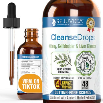 Cleanse Drops - Advanced Kidney & Gallbladder Cleanse Support Rejuvica Health uk supplements