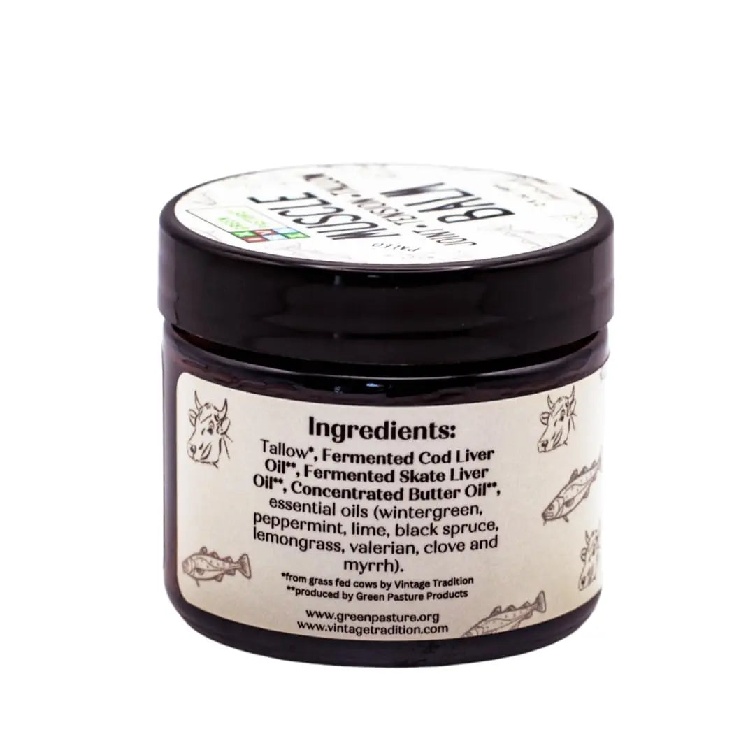 Green Pasture Muscle Balm (Muscle Balm, 2, Fl Oz), Cream Green Pasture uk supplements