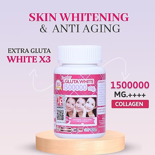 Supreme Gluta White 1500000mg for Skin Lightening, Skin Moisturizer, Collagen Stimulator Healthy Supreme Gluta White uk supplements