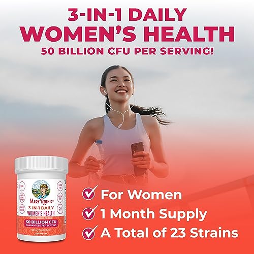 MaryRuth's 3-in-1 Daily Health Probiotics for Women | Clinically Tested | Hormone Support MaryRuth Organics uk supplements