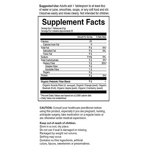 Garden of Life Dr Formulated Organic Fiber Supplement Powder Unflavored, Sugar Free Garden of Life uk supplements