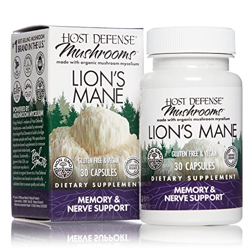 Host Defense, Lion's Mane Capsules, Promotes Mental Clarity, Focus and Memory Host Defense uk supplements