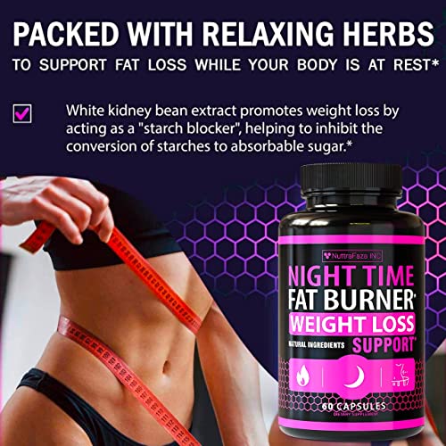 NuttraFaza INC (2 Pack) Night Time Weight Loss Pills for Women Belly Fat Burner NuttraFaza INC uk supplements