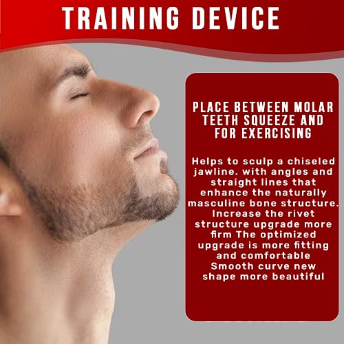 Jawline Exerciser for man&women, Jaw Exerciser, 3 Resistance Levels(6 pcs) Silicone Jawline MUWIGO uk supplements