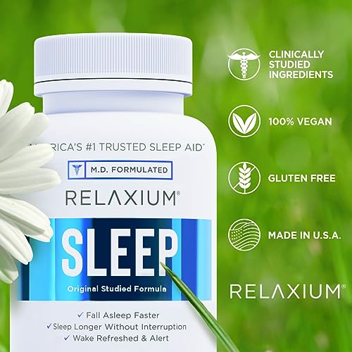 Relaxium Sleep Aid, 30-Day Supply, Dietary Supplement, Better Sleep, Magnesium Relaxium uk supplements