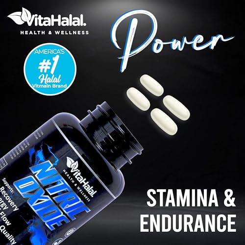 VitaHalal Nitric Oxide Supplement - Powerful Nitric Oxide Booster for Men to Support Blood VitaHalal uk supplements