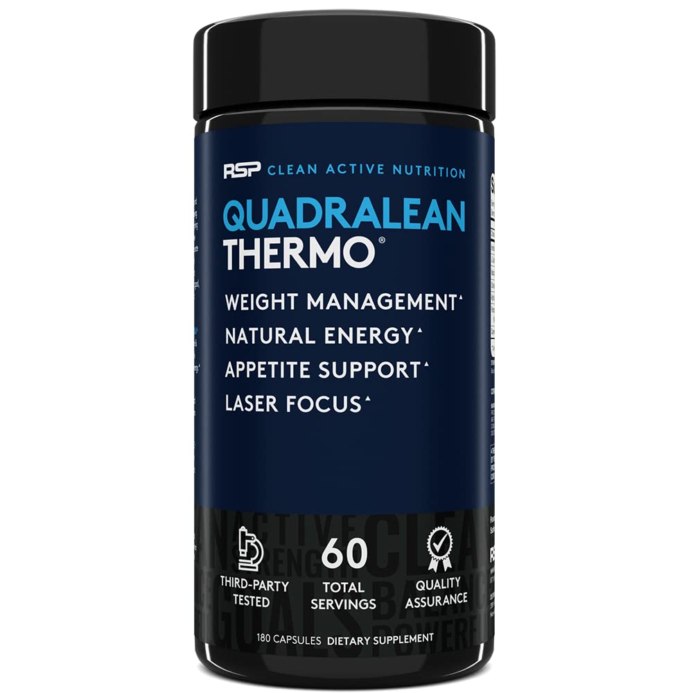 RSP Nutrition QuadraLean Thermogenic Fat Burner for Men & Women, Weight Loss Supplement RSP NUTRITION uk supplements