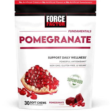 Force Factor Pomegranate Soft Chews for Healthy Aging, Heart Health, Bone Health Force Factor uk supplements