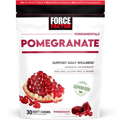 Force Factor Pomegranate Soft Chews for Healthy Aging, Heart Health, Bone Health Force Factor uk supplements