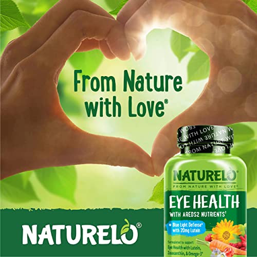NATURELO Eye Vitamins - AREDS 2 Formula Nutrients with Lutein, Zeaxan NATURELO uk supplements