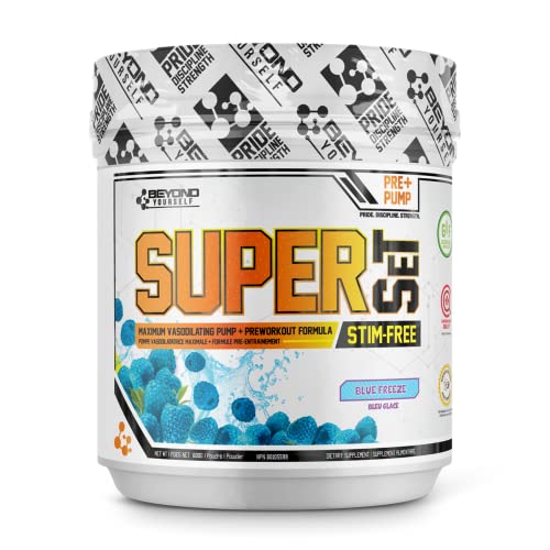 Beyond Yourself SuperSET Stim-Free | Insane Caffeine Stimulant Free Pre-Workout Formula Beyond Yourself uk supplements