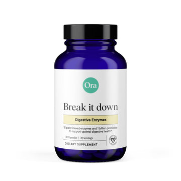 Ora Organic Multi-Enzyme Supplement - Vegan, Gluten Free Enzymes for Digestion with Probiotics for Gut Health, Bloating, Constipation and Gas Relief - 30 Easy to Swallow Capsules Ora Organic uk supplements
