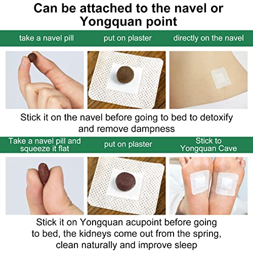 Mugwort Stickers, 40PCs Mugwort Navel Stickers - Parches para Bajar de Peso Rapido ALIVO uk supplements