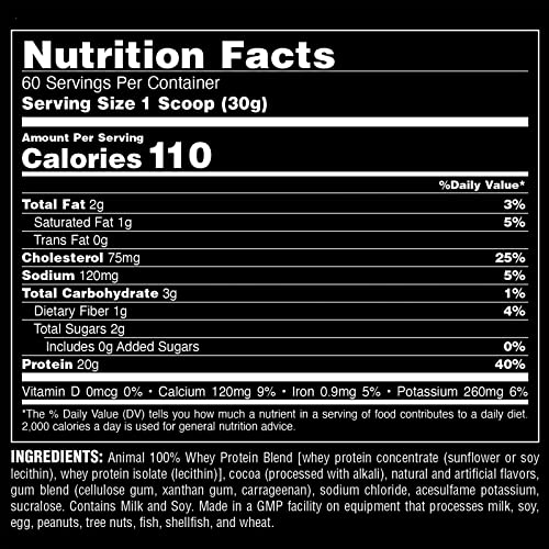 Animal 100% Whey Protein Powder – Whey Blend for Pre- or Post-Workout, Recovery Animal uk supplements
