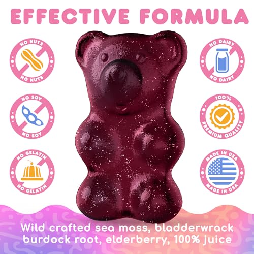 Biolore Sea Moss Gummies with Elderberry, Contains Irish Sea Moss, Organic Extract Biolore uk supplements