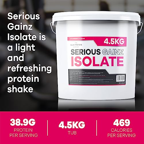 The Bulk Protein Company, Serious Gainz Isolate – 4.5kg – Whey Protein Powder The Bulk Protein Company uk supplements