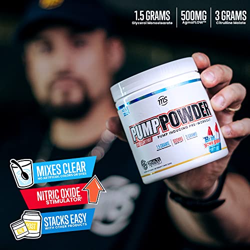 MAN Sports Pump Powder Blue Bombsicle - Stimulant Free Pre Workout Drink MAN Sports uk supplements