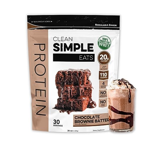 Clean Simple Eats Chocolate Brownie Batter Whey Protein Powder, Natural Sweetened Clean Simple Eats uk supplements
