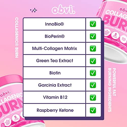 Obvi Collagenic Burn, Collagenic Fat Burner, Thermogenic Fat Burner for Weight Loss Obvi uk supplements