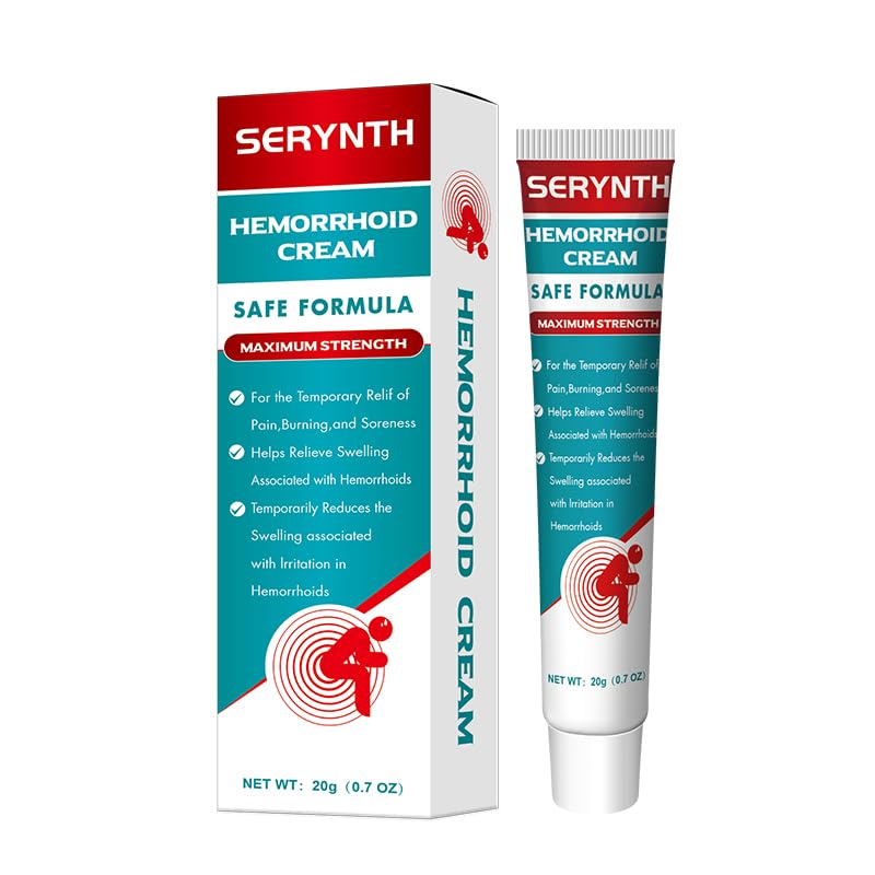 SERYNTH Hemorrhoid and Anal Fissure Ointment, Hemorrhoid Treatment, Fast Relief from Swelling, Pain, Itching, Burning (20g) SERYNTH uk supplements