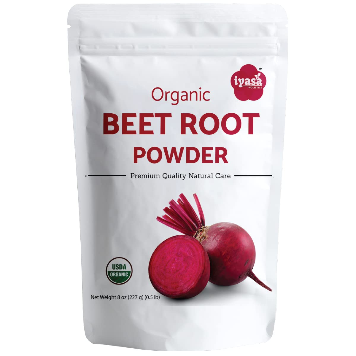 Iyasa Organic Beet Root Powder, Plant Based, Vegan, Gluten-Free, Beetroot Superfood Iyasa Holistics uk supplements