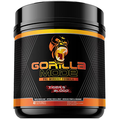 Gorilla Mode Pre Workout - Massive Pumps · Laser Focus · Energy · Power - L-Citrulline Gorilla Mind uk supplements