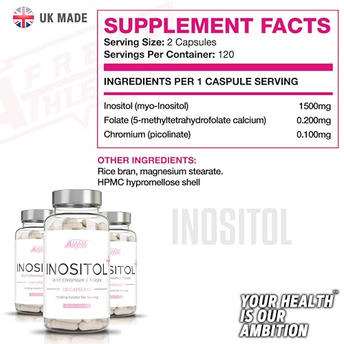 Myo-Inositol Capsules by Freak Athletics - Inositol Capsules with Chromium & Folate Freak Athletics uk supplements