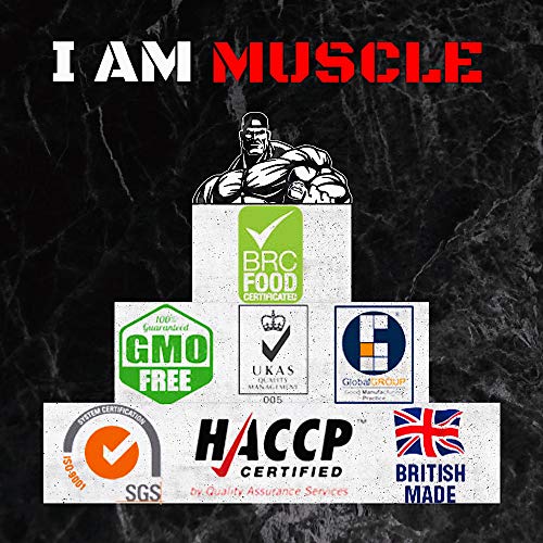 Ultimate Whey Protein + BCAA’s Powder, Premium High Protein Isolate, Enhance Lean Muscle Mass and Recovery, 1kg I AM MUSCLE uk supplements