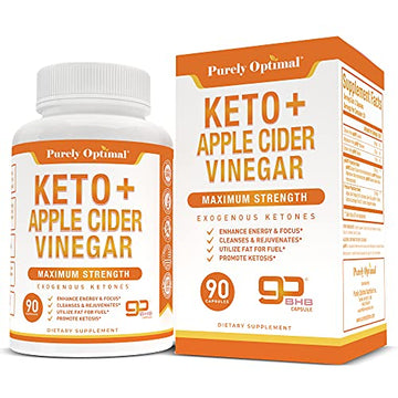 Premium Keto Pills + Apple Cider Vinegar Capsules with Mother - Utilize Fat Purely Optimal uk supplements