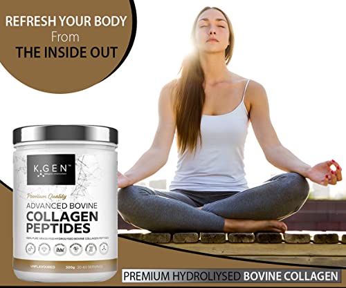K-GEN Bovine Collagen Powder with Premium Quality Ingredients – Pure Hydrolysed Grass-Fed Bovine Collagen K GEN ketogenic enhancement uk supplements