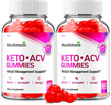 (2 Pack) Max Ketosis Keto ACV Gummies Max Ketosis Advanced Formula Apple Cider Vinegar Rillvo uk supplements