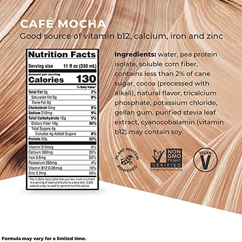 Evolve Plant Based Protein Shake, Café Mocha, 20g Vegan Protein, Dairy Free, No Artificial Evolve uk supplements