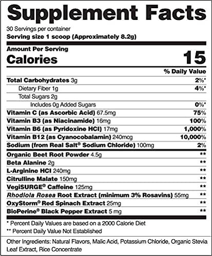 Snap Supplements Pre-Workout Beets + Nitric Oxide Booster (2 Products) Snap Supplements uk supplements