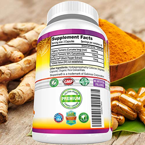 Turmeric Curcumin with BioPerine 1950mg - Natural Joint & Healthy Inflammatory FRESH HEALTHCARE uk supplements