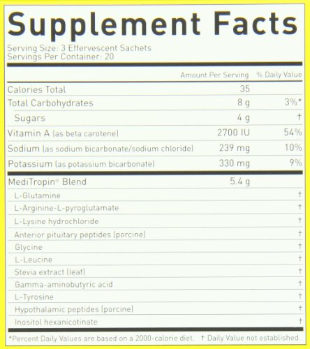 Nutraceutics Meditropin – Anti-Aging Amino Acid Supplement for Adults – Supports Natural Growth Hormone Production, Vitality & Recovery – 60 Sachets Nutraceutics uk supplements