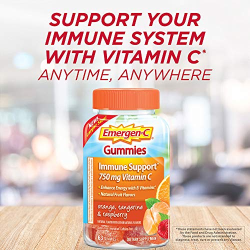 Emergen-C 750mg Vitamin C Gummies for Adults, Immune Support Gummies Emergen-C uk supplements