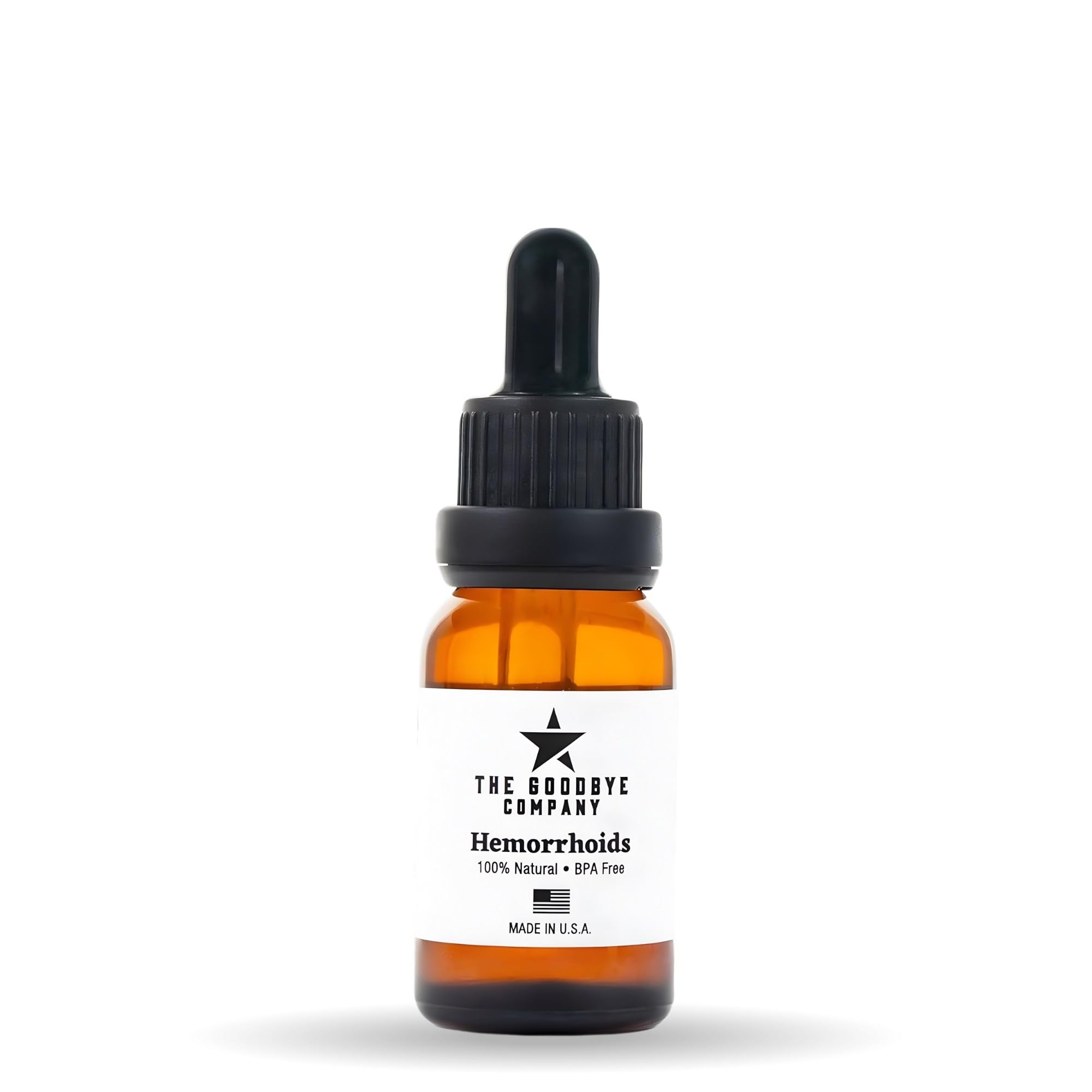 The Goodbye Company Organic Hemorrhoid Relief Serum - Natural Witch Hazel Treatment for Pain, Itch & Swelling - Internal External Soothing Formula - Vegan, USA Made, 15mL The Goodbye Company uk supplements