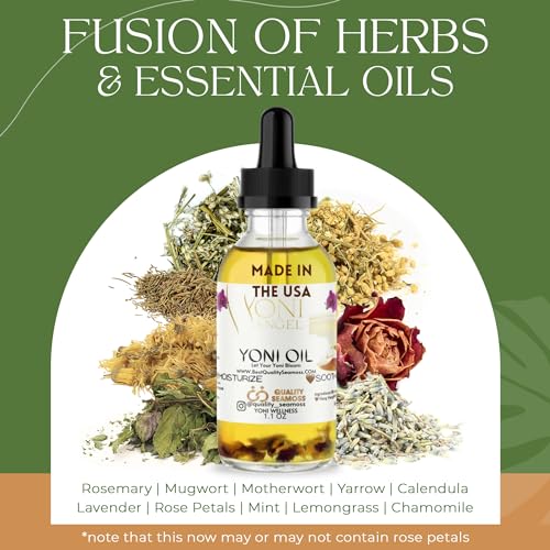 Natural Yoni Oil, Mint Fresh Feminine Care Oil, Reduces Odor, Restores pH Balance, All Natural, Herbal Yoni Quality Seamoss and Yoni Oil uk supplements