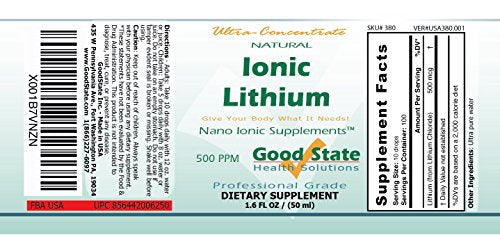 (Glass Bottle) Good State Liquid Ionic Lithium Ultra Concentrate Good State uk supplements