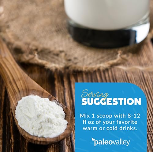 Paleovalley 100% Grass Fed Bone Broth Protein Powder - Vanilla - Rich in Collagen for Hair Paleovalley uk supplements