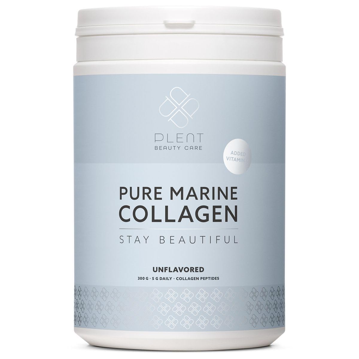 Plent Pure Marine Collagen Unflavored - Stay Beautiful - 5G Daily - Collagen Peptides - 300g Plent uk supplements