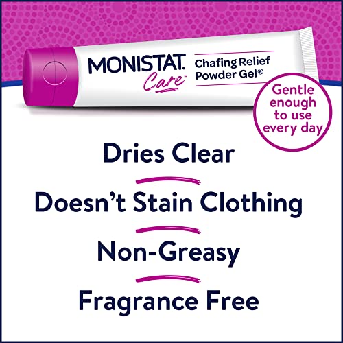 Monistat Chafing Relief Powder Gel, Anti-Chafe Protection, Fragrance Free Chafing Gel, 1.5 Oz, 1 Pack Monistat uk supplements