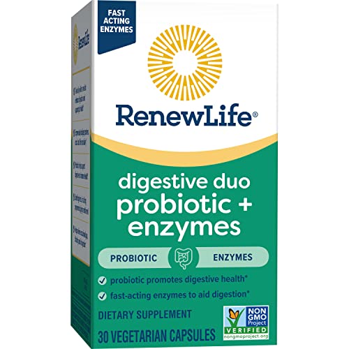 Renew Life Digestive Duo Probiotic + Enzymes; Probiotic Promotes Digestive Health Renew Life uk supplements