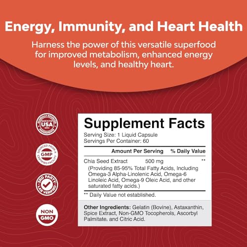 Potent Chia Seed Extract Pills for Men and Women Natural Supplement for Weight Loss Natures Craft uk supplements
