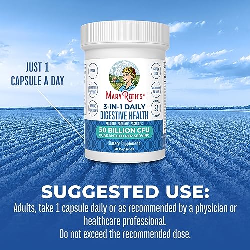 Mary Ruth's 3 in 1 Digestive Health Probiotic, 30 CT MaryRuth Organics uk supplements