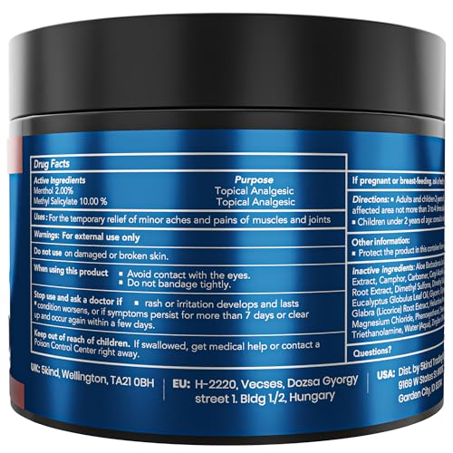 5Kind DMSO Cream for Pain Relief 4 fl oz - 99.9% Pure DMSO Pharmaceutical Grade Cream - Aloe Vera, Magnesium, Arnica & Menthol - Topical Muscle and Joint Pain Relief - Registered NDC - Made in USA 5kind clinical skincare uk supplements